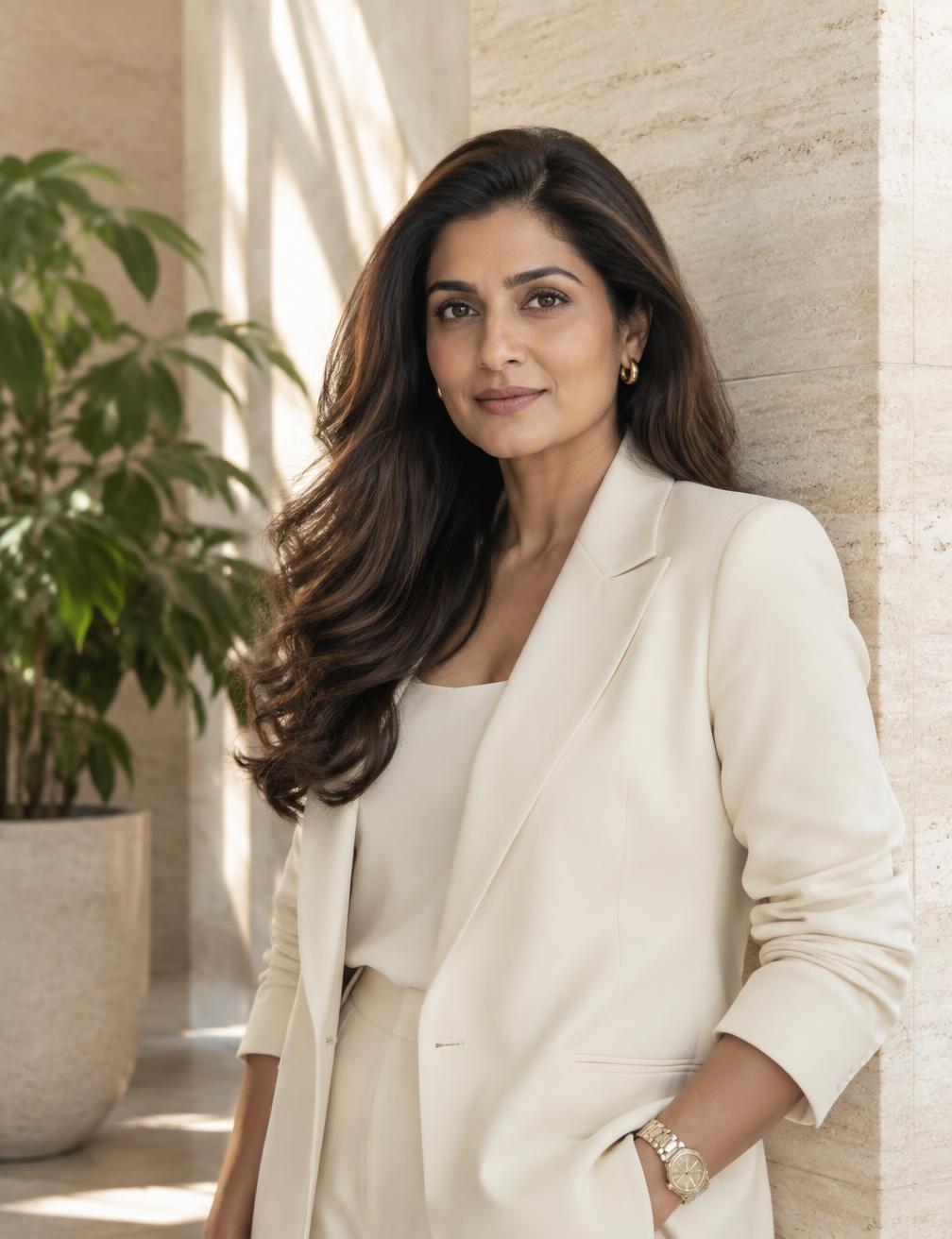 Portrait of Priya Khanna, the Feng Shui expert behind Elements Fengshui